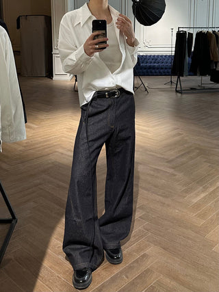 [SOUTH FISH] pleated tr shirt