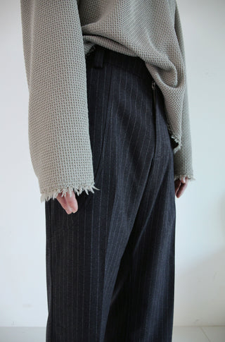 [SOUTH FISH] striped wool pants