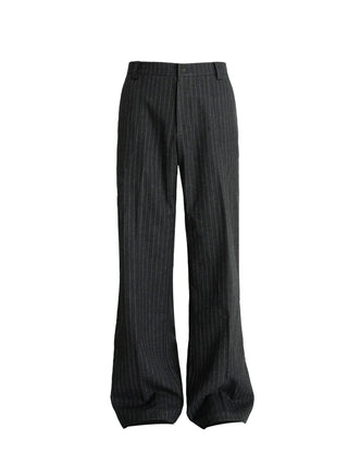 [SOUTH FISH] striped wool pants
