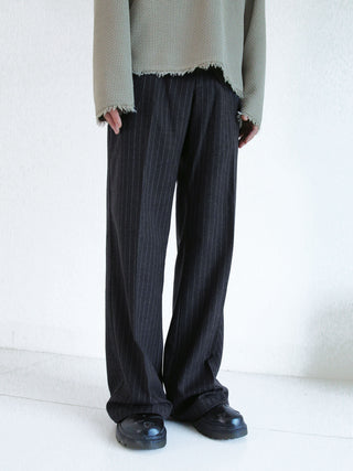 [SOUTH FISH] striped wool pants