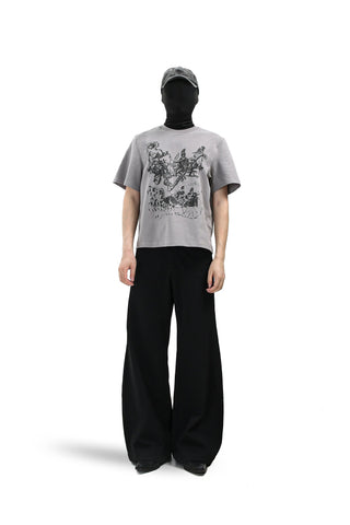 [SOUTH FISH] wide leg suit pants
