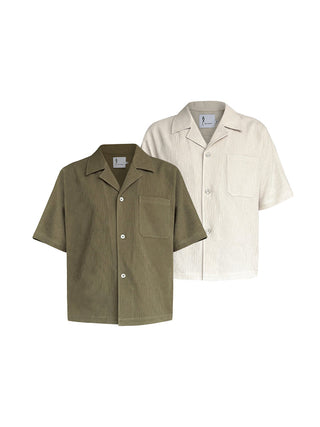 [SOUTH FISH] cuban collar shirt