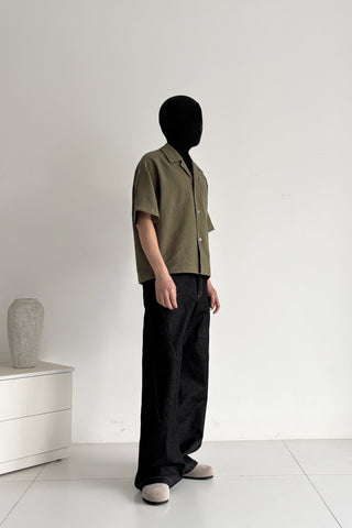 [SOUTH FISH] cuban collar shirt