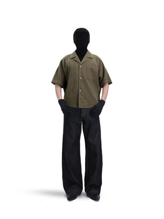 [SOUTH FISH] cuban collar shirt