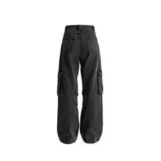[SOUTH FISH] pleated straight jeans