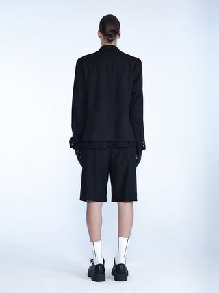 [SOUTH FISH] rivet pleated pants