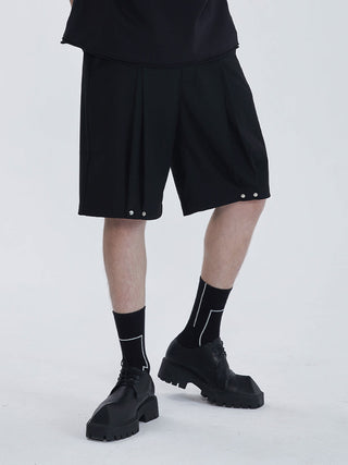 [SOUTH FISH] rivet pleated pants