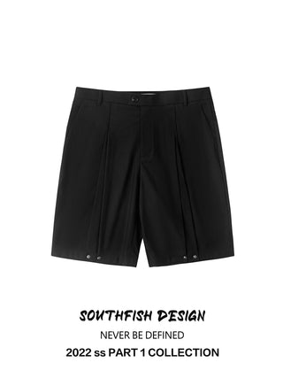 [SOUTH FISH] rivet pleated pants