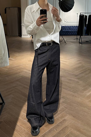 [SOUTH FISH] loose straight jeans