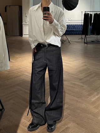 [SOUTH FISH] loose straight jeans