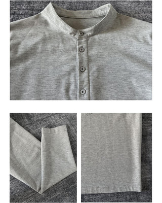 [SOUTH FISH] henley collar tee