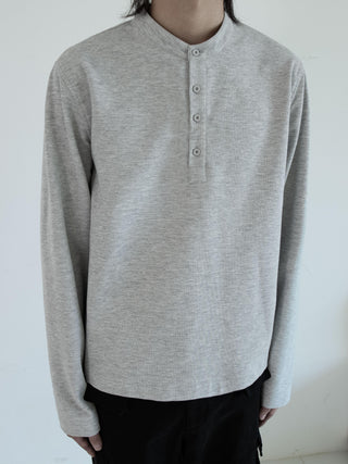 [SOUTH FISH] henley collar tee