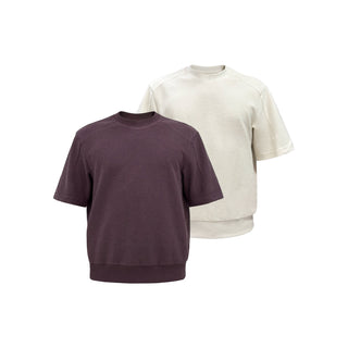 [SOUTH FISH] ribbed short tee