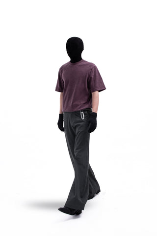 [SOUTH FISH] ribbed short tee