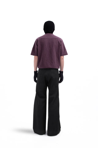 [SOUTH FISH] ribbed short tee