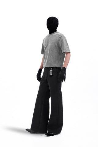 [SOUTH FISH] ribbed short tee
