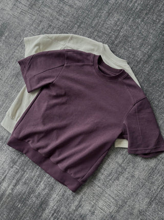 [SOUTH FISH] ribbed short tee
