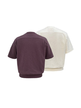 [SOUTH FISH] ribbed short tee