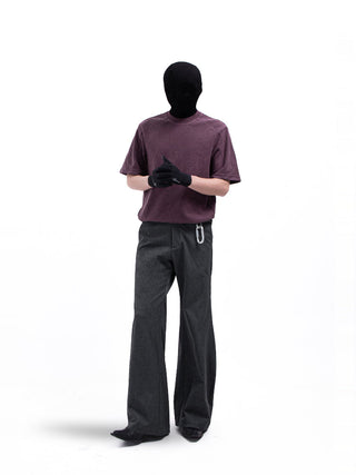 [SOUTH FISH] ribbed short tee