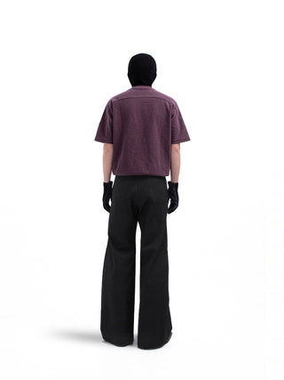 [SOUTH FISH] ribbed short tee