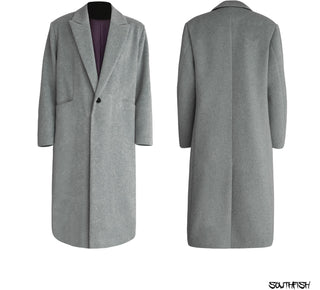 [SOUTH FISH] woolen mid-length coat