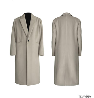 [SOUTH FISH] woolen mid-length coat