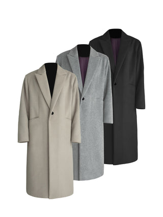 [SOUTH FISH] woolen mid-length coat