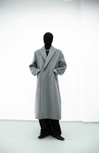 [SOUTH FISH] woolen mid-length coat