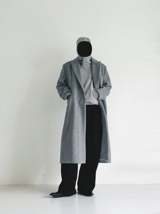 [SOUTH FISH] woolen mid-length coat