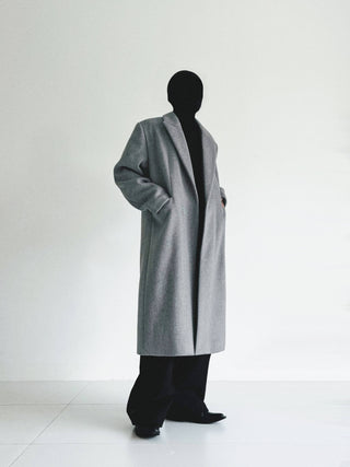 [SOUTH FISH] woolen mid-length coat