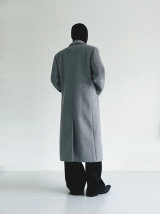 [SOUTH FISH] woolen mid-length coat