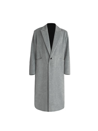 [SOUTH FISH] woolen mid-length coat