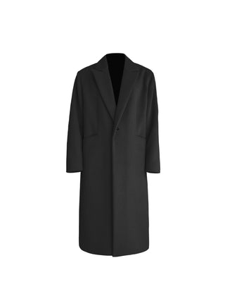 [SOUTH FISH] woolen mid-length coat