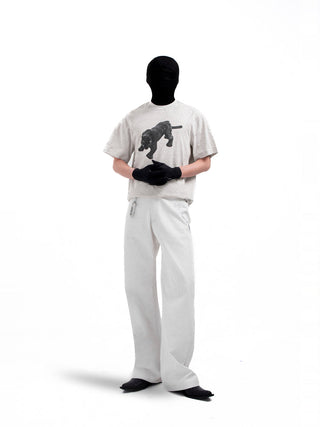 [SOUTH FISH] seamless print tee