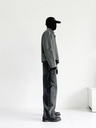 [SOUTH FISH] baggy denim trousers