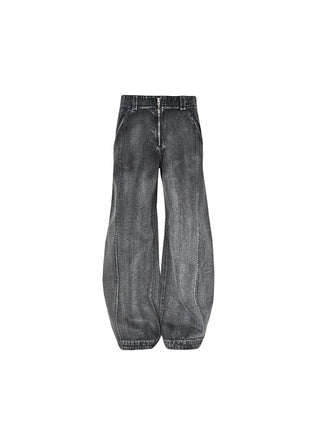 [SOUTH FISH] baggy denim trousers