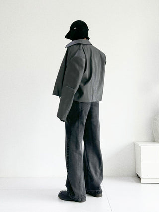[SOUTH FISH] baggy denim trousers
