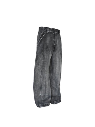 [SOUTH FISH] baggy denim trousers