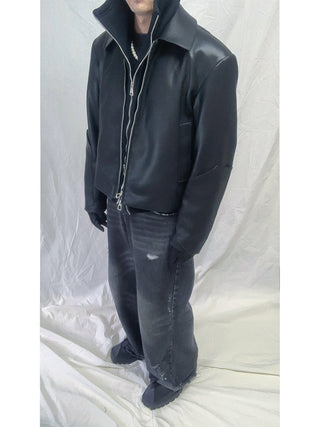 [SOUTH FISH] double zipper jacket