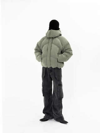 [SOUTH FISH] helmet type down jacket