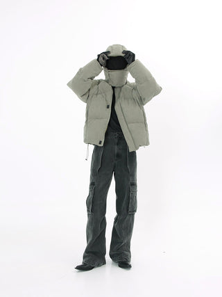 [SOUTH FISH] helmet type down jacket