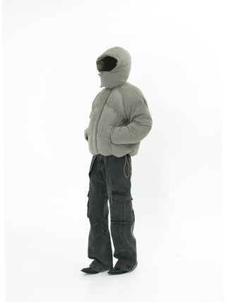 [SOUTH FISH] helmet type down jacket
