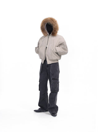 [SOUTH FISH] heavy canvas coat
