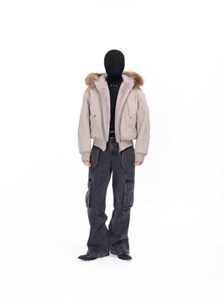 [SOUTH FISH] heavy canvas coat