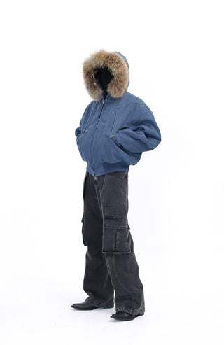 [SOUTH FISH] heavy canvas coat