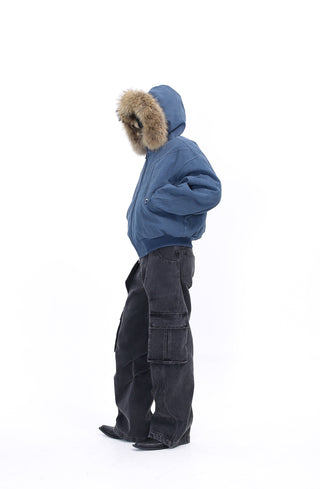 [SOUTH FISH] heavy canvas coat