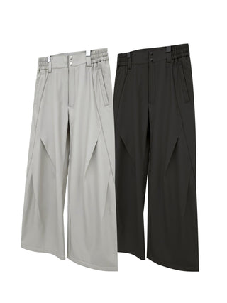 [SOUTH FISH] fleece wide-leg pants