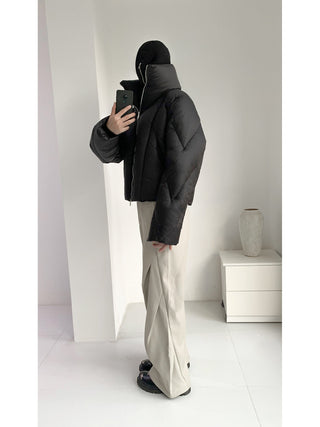 [SOUTH FISH] fleece wide-leg pants