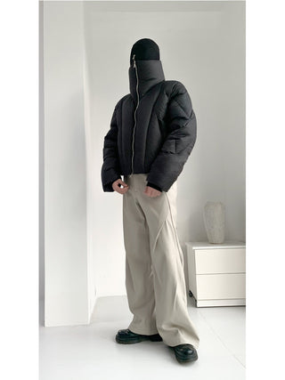 [SOUTH FISH] fleece wide-leg pants