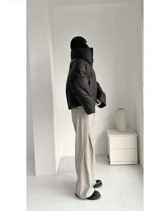 [SOUTH FISH] fleece wide-leg pants